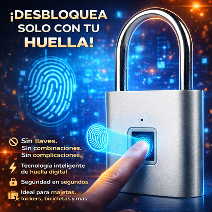 CANDADO INTELIGENTE CON HUELLA🔓