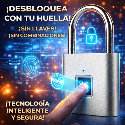 CANDADO INTELIGENTE CON HUELLA🔓