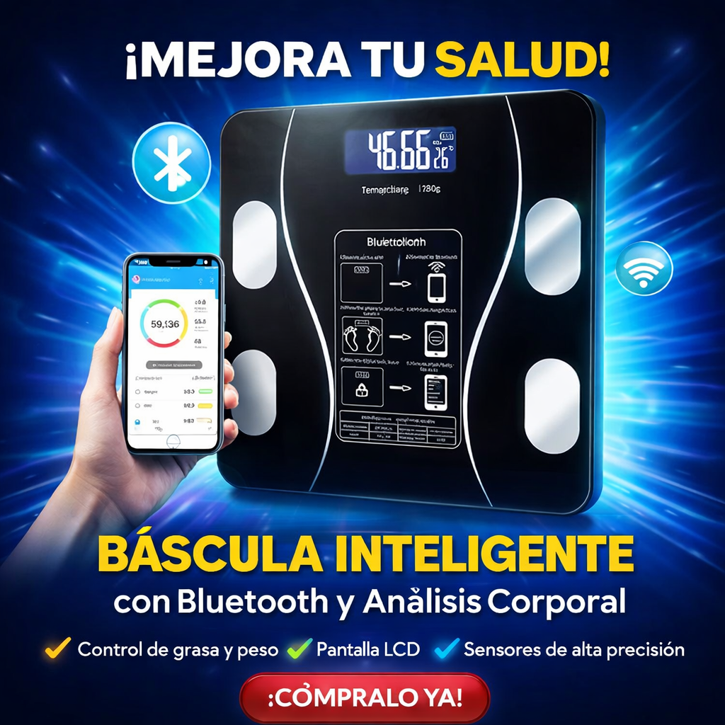 BASCULA ELECTRONICA CON BLUETOOTH